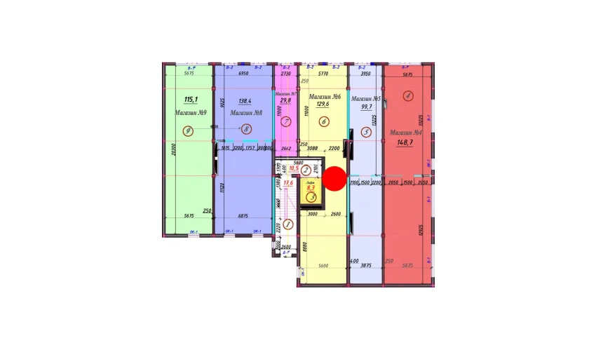 1-xonali xonadon 128 m²  1/9 qavat | SAMARQAND CITY Turar-joy majmuasi