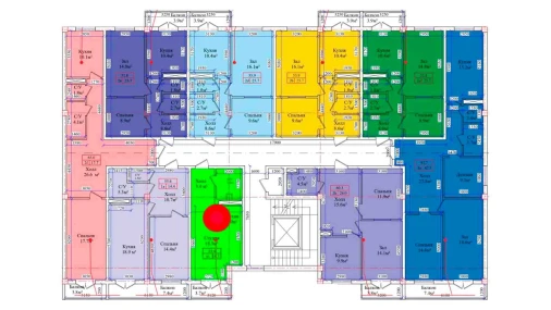 1-xonali xonadon 33.4 m²  8/9 qavat | CHIRCHIQ CITY Turar-joy majmuasi