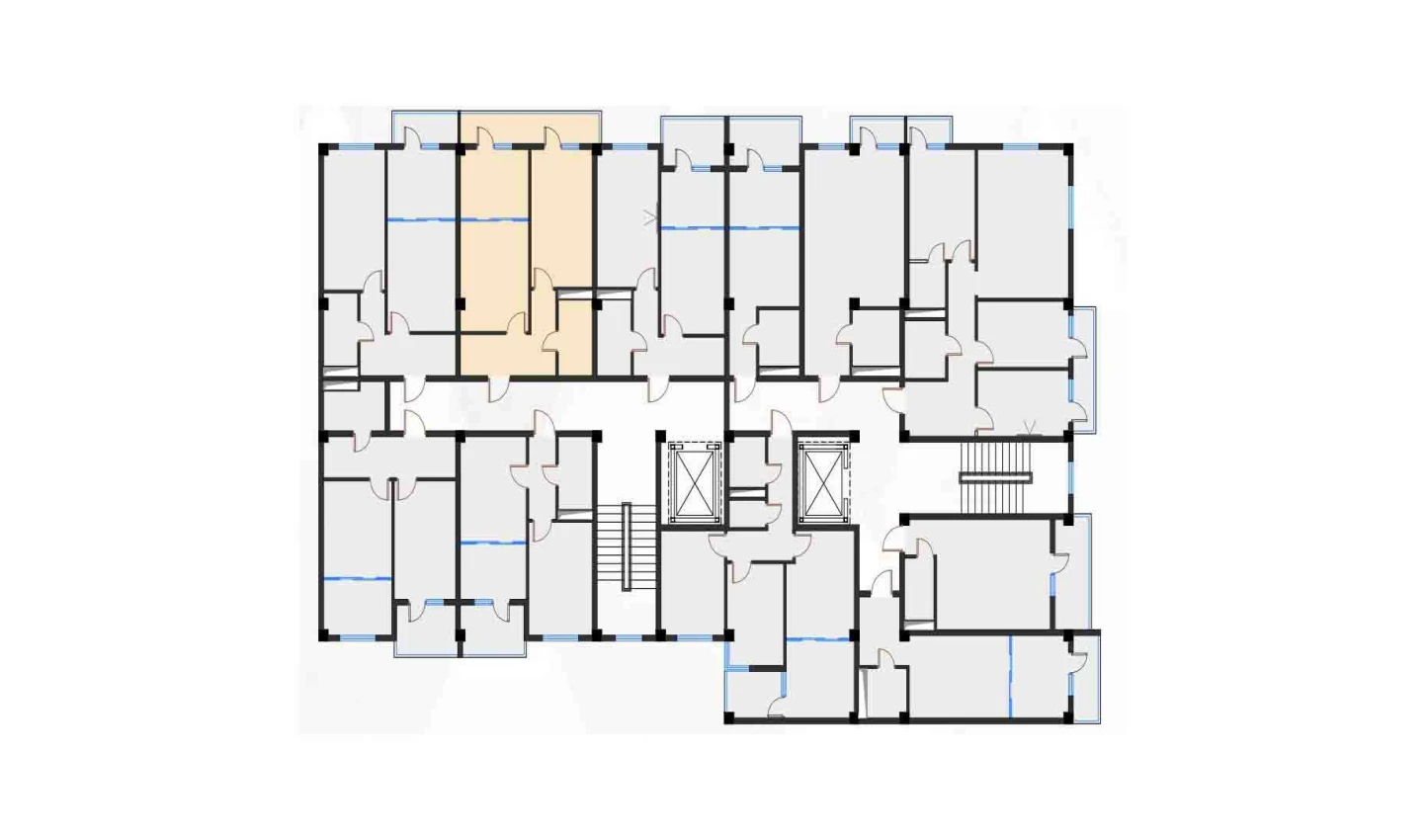 2-комн. квартира 52.69 м²  6/7 этаж | Жилой комплекс Bochka Resort