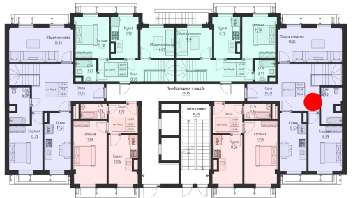 2-комнатная квартира 187.74 м²  1/10 этаж | Жилой комплекс Navro’z Residence