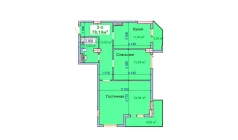 2-комн. квартира 78.1 м²  8/9 этаж | Жилой комплекс SHAYX-UL OLAM