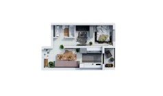 1-комн. квартира 45.28 м²  10/17 этаж | Жилой комплекс UCHTEPA CITY