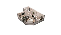 2-комн. квартира 80.8 м² 7/16 этаж | Жилой комплекс DO'MBIROBOD RESIDENCE 2-комн. квартира 80.8 м² 7/16 этаж | Жилой комплекс DO'MBIROBOD RESIDENCE