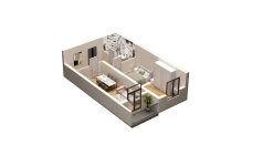 2-комн. квартира 63.6 м² 12/16 этаж | Жилой комплекс DO'MBIROBOD RESIDENCE 2-комн. квартира 63.6 м² 12/16 этаж | Жилой комплекс DO'MBIROBOD RESIDENCE