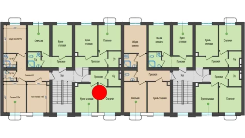 1-xonali xonadon 29 m²  3/5 qavat | Shahri Kitob City Turar-joy majmuasi