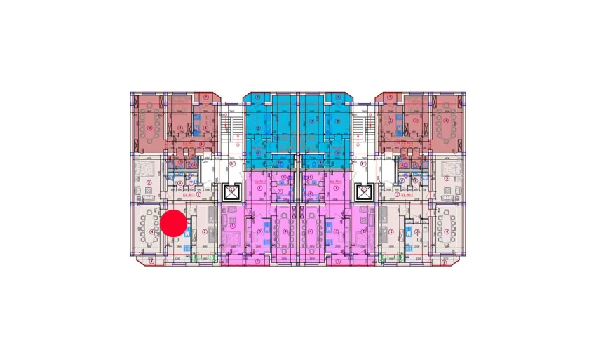 3-комнатная квартира 124.8 м²  8/10 этаж | Жилой комплекс AZAMATOV GROUP