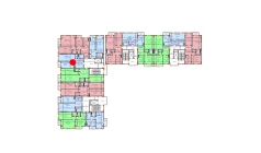 1-комн. квартира 57.06 м²  4/9 этаж | Жилой комплекс SHAYX-UL OLAM