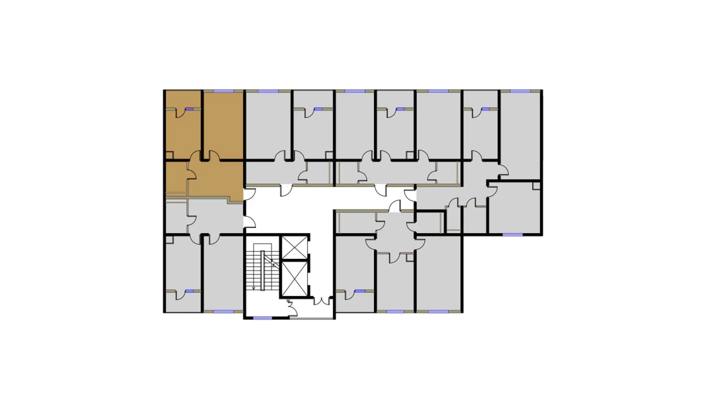 1-комн. квартира 52.09 м²  9/16 этаж | Жилой комплекс BRILLIANT