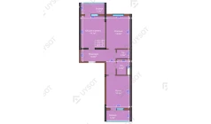 2-комн. квартира 66 м²  2/9 этаж | Жилой комплекс NUR HAYAT