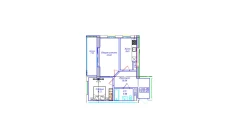 2-комн. квартира 52.42 м²  11/17 этаж | Жилой комплекс UCHTEPA CITY