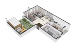 3-xonali xonadon 90.7 m² 16/16 qavat | TRINITY Turar-joy majmuasi 3-xonali xonadon 90.7 m² 16/16 qavat | TRINITY Turar-joy majmuasi