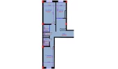 2-xonali xonadon 70.77 m²  10/10 qavat | Ko'kcha-Oqtepa Turar-joy majmuasi