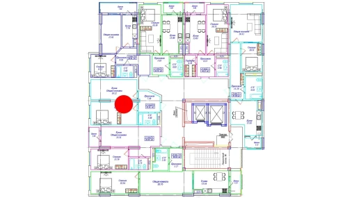 1-комнатная квартира 45.95 м²  14/17 этаж | Жилой комплекс ASTRA