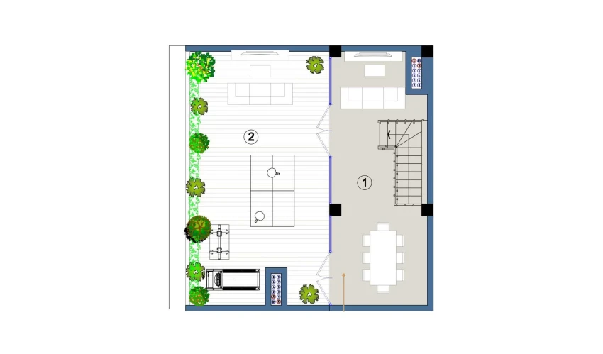 3-xonali xonadon 140 m²  9/9 qavat | FLORYA RESIDENCE Turar-joy majmuasi