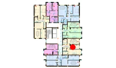 2-xonali xonadon 79.8 m²  5/7 qavat | Rohat Turar-joy majmuasi