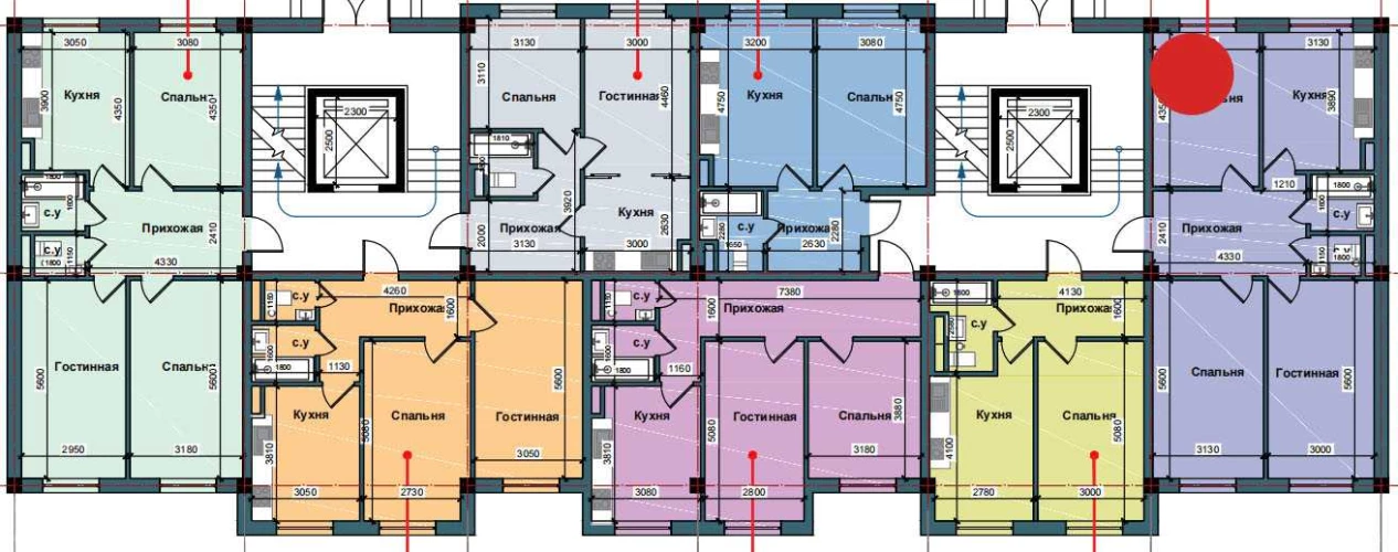 3-комн. квартира 79.4 м²  1/9 этаж | Жилой комплекс NUR BARAKA