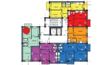 2-xonali xonadon 60.7 m²  5/10 qavat | NUR BARAKA Turar-joy majmuasi