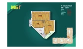1-комн. квартира 53.1 м²  7/9 этаж | Жилой комплекс MBG