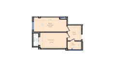 1-комн. квартира 50 м²  7/13 этаж | Жилой комплекс ORZU SAROYI