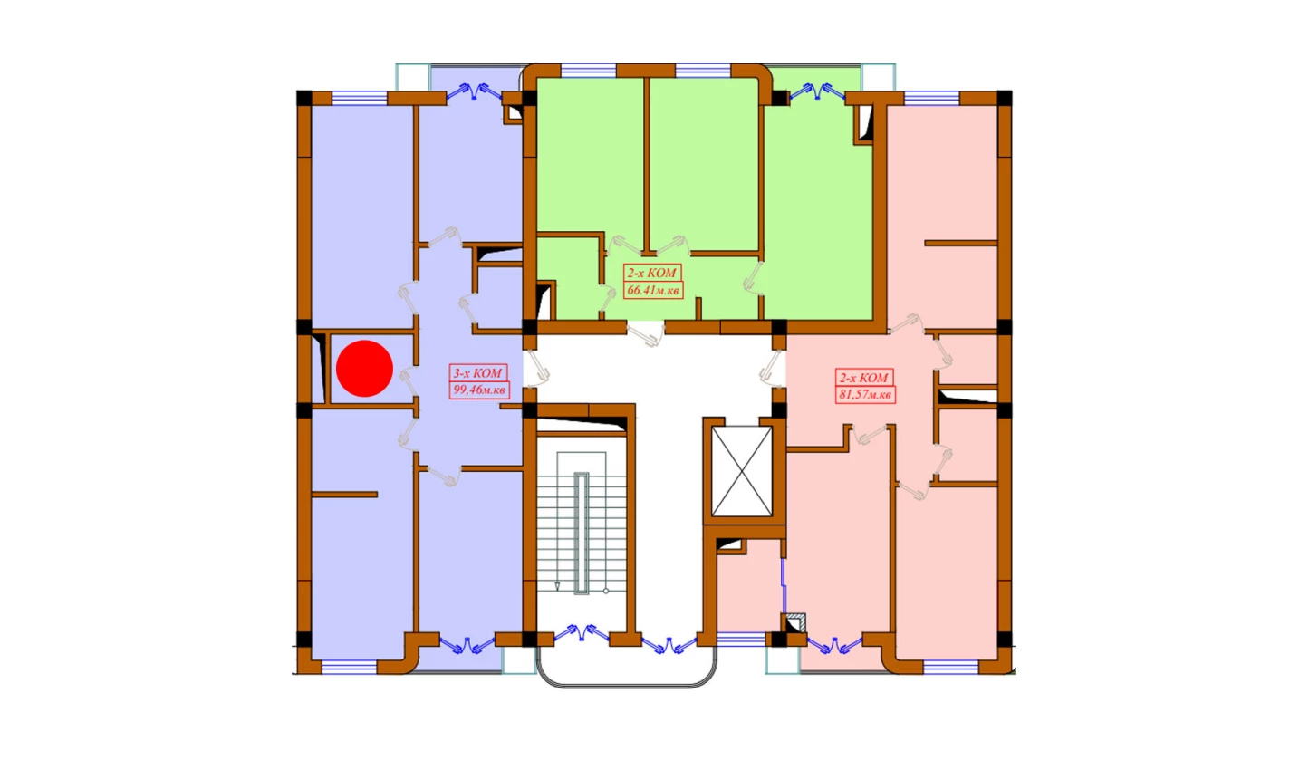 3-комн. квартира 92 м²  6/10 этаж | Жилой комплекс Aviasozlar Plaza