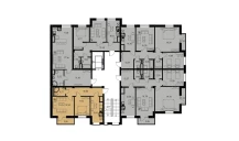 2-xonali xonadon 47.1 m²  2/9 qavat | MINGCHINOR Turar-joy majmuasi