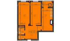 2-xonali xonadon 73 m² 11/12 qavat | Sokin hayot Turar-joy majmuasi 2-xonali xonadon 73 m² 11/12 qavat | Sokin hayot Turar-joy majmuasi