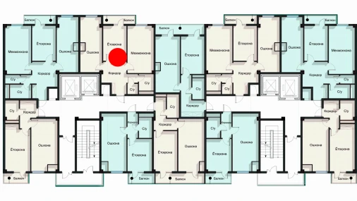 2-комнатная квартира 67.54 м²  5/12 этаж | Жилой комплекс SPUTNIK AVENUE