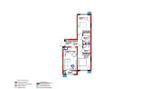 3-xonali xonadon 63.93 m² 5/9 qavat | BI Sad'O Turar-joy majmuasi 3-xonali xonadon 63.93 m² 5/9 qavat | BI Sad'O Turar-joy majmuasi