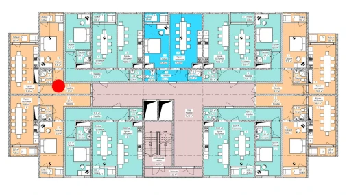 2-xonali xonadon 52.82 m²  13/16 qavat | ELITE ECO CITY Turar-joy majmuasi