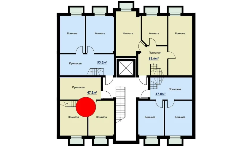 2-комнатная квартира 97 м²  1/6 этаж | Жилой комплекс CHOSHTEPA GARDEN