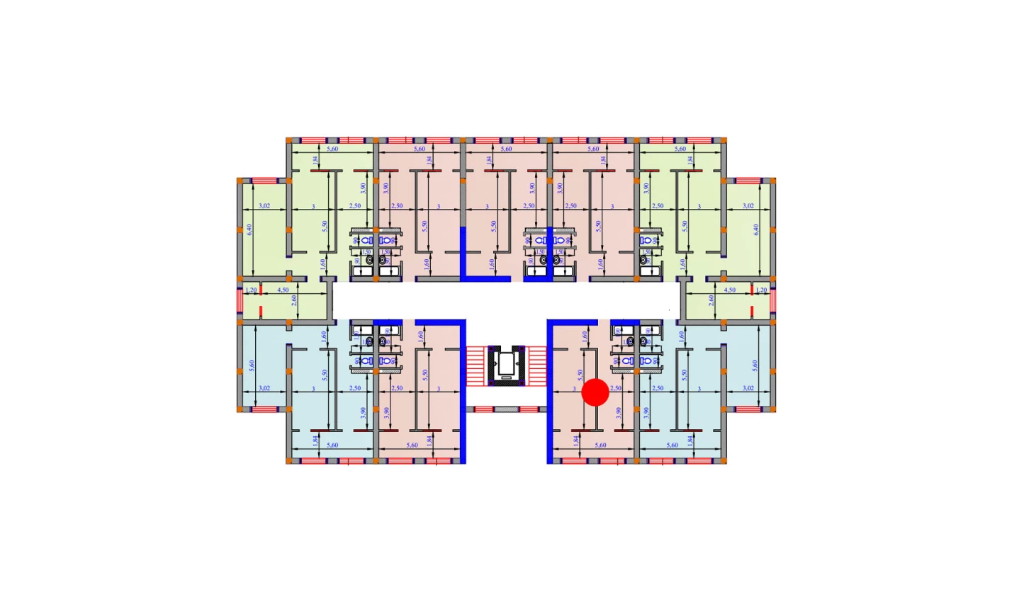 1-комн. квартира 57.4 м²  1/9 этаж | Жилой комплекс SHOHSAROY
