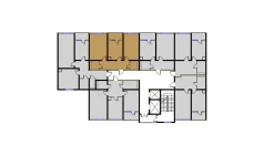 2-комн. квартира 72.85 м²  14/16 этаж | Жилой комплекс BRILLIANT