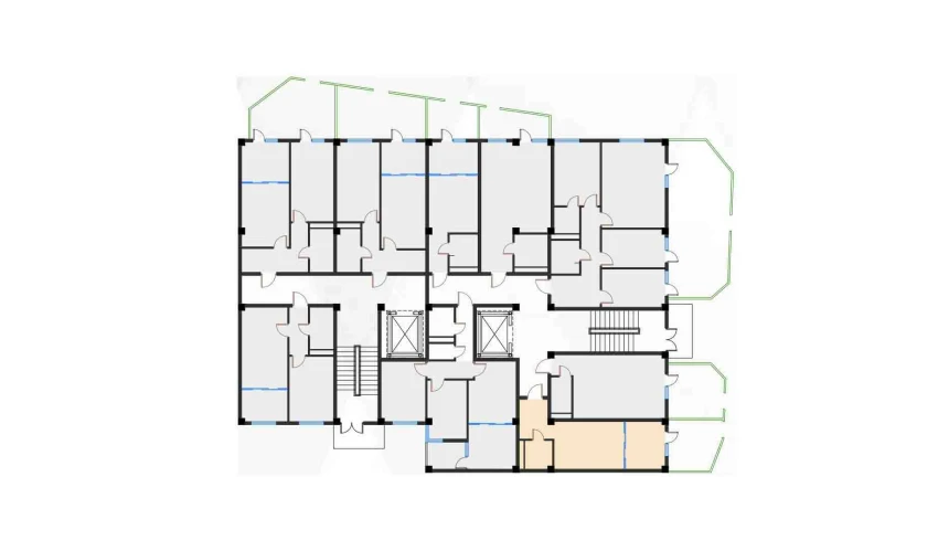 1-комнатная квартира 29.5 м²  1/7 этаж | Жилой комплекс Bochka Resort