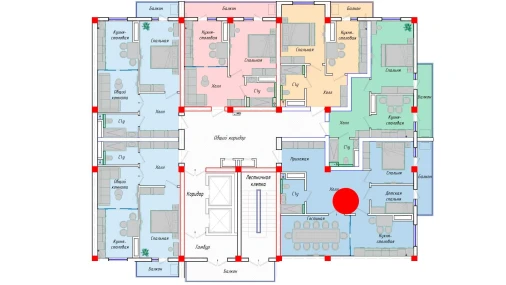 3-комнатная квартира 80.09 м²  9/12 этаж | Жилой комплекс SERGELI CITY