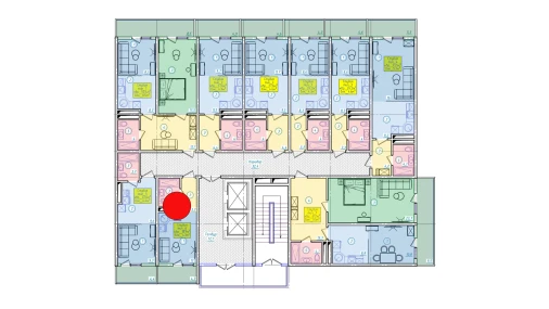 1-комнатная квартира 20.19 м²  3/12 этаж | Жилой комплекс SERGELI CITY