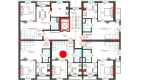 2-xonali xonadon 47.5 m²  9/12 qavat | CHINARA PARK Turar-joy majmuasi