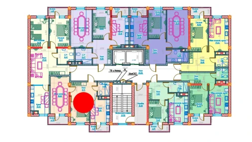 2-комнатная квартира 58.61 м²  11/13 этаж | Жилой комплекс Al-Qasr