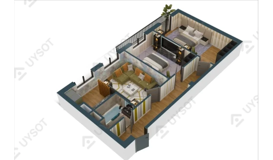 3-комнатная квартира 78.1 м²  12/12 этаж | Жилой комплекс F&M Tower