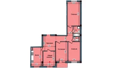 4-комн. квартира 113.3 м²  8/11 этаж | Жилой комплекс NUR BARAKA