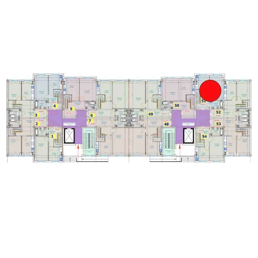 1-комн. квартира 95.5 м²  1/9 этаж | Жилой комплекс YANGI AVLOD