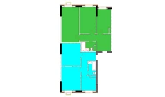 2-xonali xonadon 50 m²  1/9 qavat | Uchtepa Avenue Turar-joy majmuasi