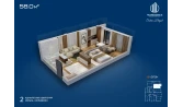 2-комн. квартира 58 м²  9/12 этаж | Жилой комплекс Sokin hayot