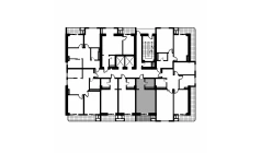1-xonali xonadon 34.8 m²  12/12 qavat | NAVRUZ GROUP Turar-joy majmuasi