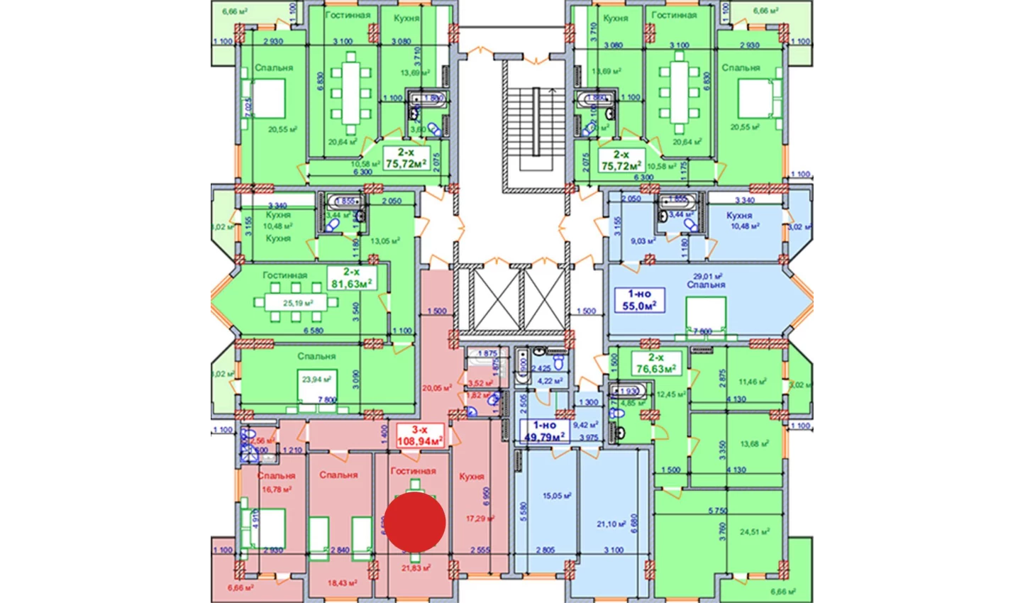 3-xonali xonadon 108.94 m² 2/9 qavat | SHAYX-UL OLAM Turar-joy majmuasi 3-xonali xonadon 108.94 m² 2/9 qavat | SHAYX-UL OLAM Turar-joy majmuasi