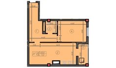 1-комн. квартира 63 м²  11/12 этаж | Жилой комплекс Sokin hayot