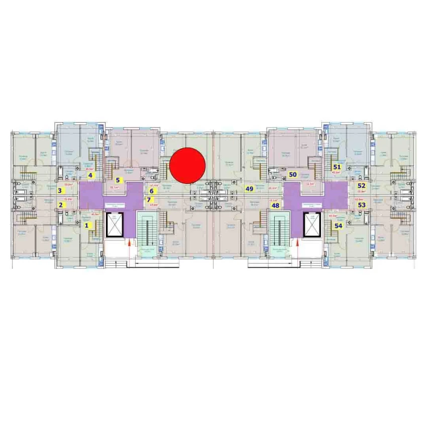 1-комн. квартира 125 м²  1/9 этаж | Жилой комплекс YANGI AVLOD