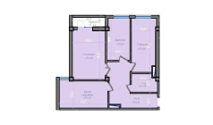 3-xonali xonadon 83.6 m²  11/13 qavat | ORZU SAROYI Turar-joy majmuasi