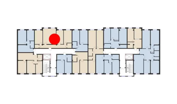 3-xonali xonadon 99.67 m²  9/10 qavat | Ko'kcha-Oqtepa Turar-joy majmuasi