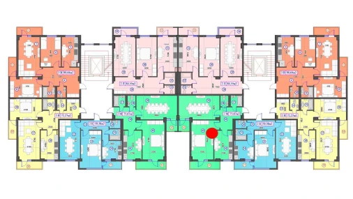 2-комнатная квартира 75.67 м²  3/7 этаж | Жилой комплекс O'ZBEGIM