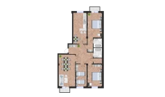 4-комн. квартира 128.84 м²  10/10 этаж | Жилой комплекс Ko'kcha-Oqtepa